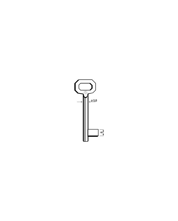 5012 CHIAVE PATENT PASSPARTOUT SENZA BATTUTA