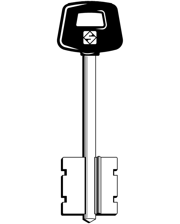 5CS10P CHIAVE SICUREZZA TESTA PLASTICA