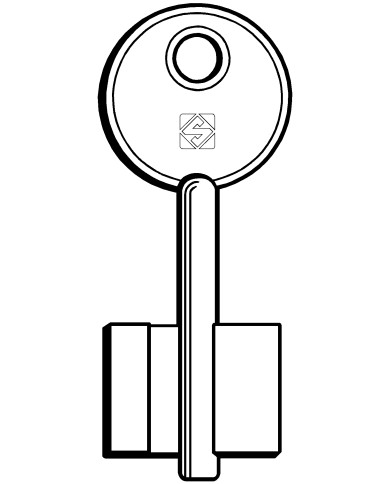 5ID7 CHIAVE SICUREZZA DOPPIA MAPPA GRANDE