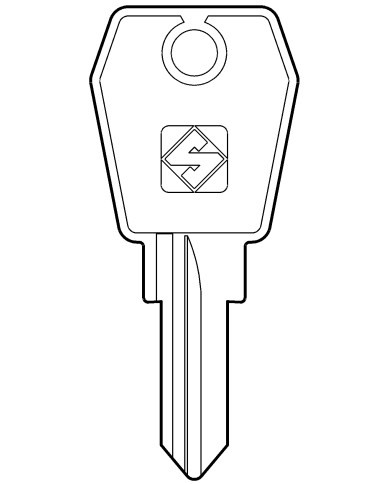 EU5R CHIAVE CILINDRO      (10)