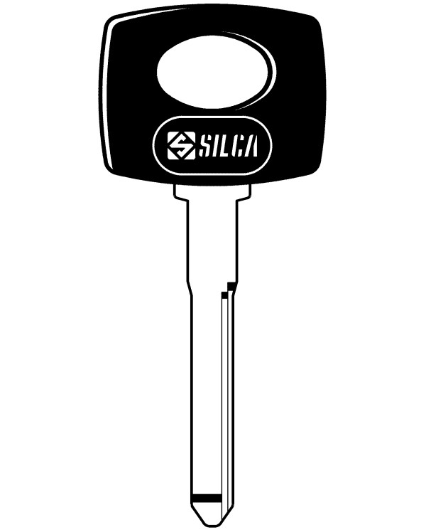 HU41P CHIAVE AUTO TESTA PLASTICA