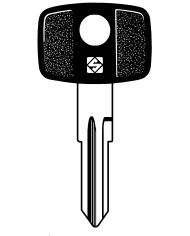 HU46P CHIAVE AUTO TESTA PLASTICA