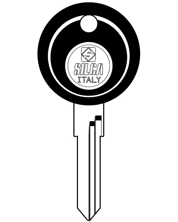 HU49P CHIAVE AUTO TESTA PLASTICA