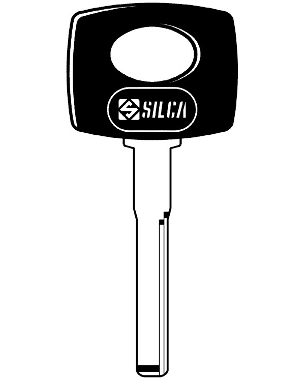 HU64P CHIAVE AUTO TESTA PLASTICA