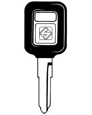 KW12P CHIAVE AUTO TESTA PLASTICA