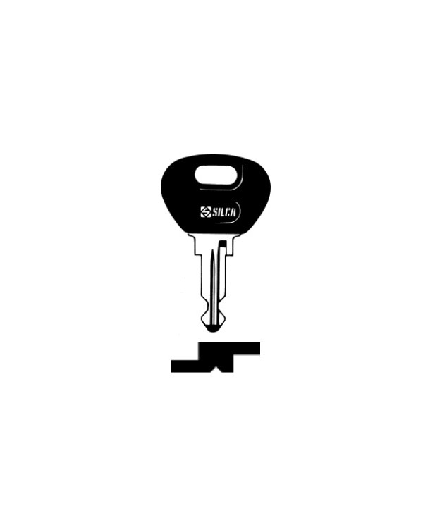 NE23BP CHIAVE AUTO TESTA PLSTICA