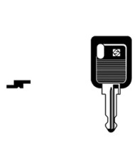 NE23DP CHIAVE AUTO TESTA PLASTICA