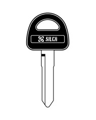 SZ8RP CHIAVE AUTO TESTA PLASTICA