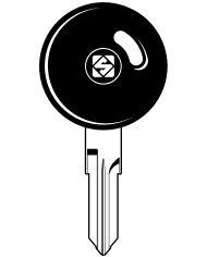 VAC102GP CHIAVE AUTO TESTA PLASTICA