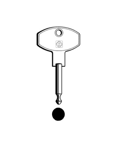 XOM1 CHIAVE AUTO TESTA FERRO