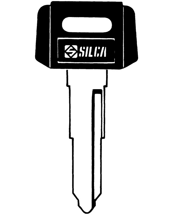 YH28RP CHIAVE AUTO TESTA PLASTICA