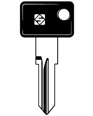 ZD14RP CHIAVE AUTO TESTA PLASTICA