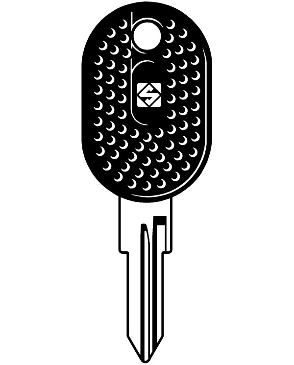 GT6RFP CHIAVE AUTO TESTA PLASTICA