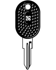 GT6RFP CHIAVE AUTO TESTA PLASTICA