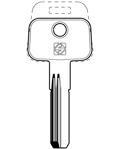 PT4R CHIAVE CILINDRO PUNZONATA