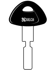 HU71P CHIAVE AUTO TESTA PLASTICA