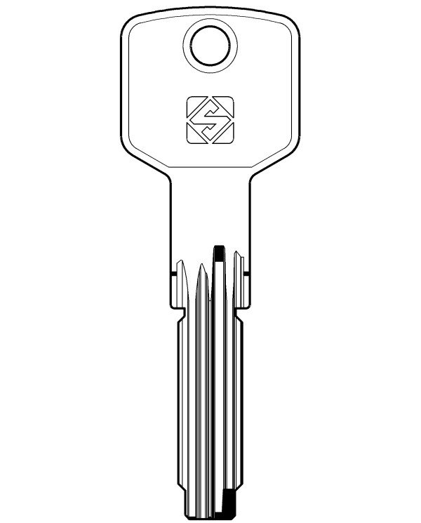 CS115 CHIAVE CILINDRO PIATTA
