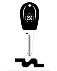 GT15RT2/0 CHIAVE AUTO TRASPONDER SENZA CHIP