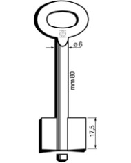 7980 CHIAVE SICUREZZA MASCHI PER CASSAFORTE
