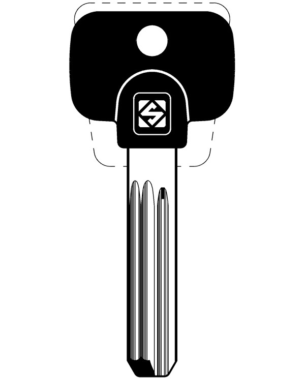 MTK12RP CHIAVE CILINDRO PUNZONATA