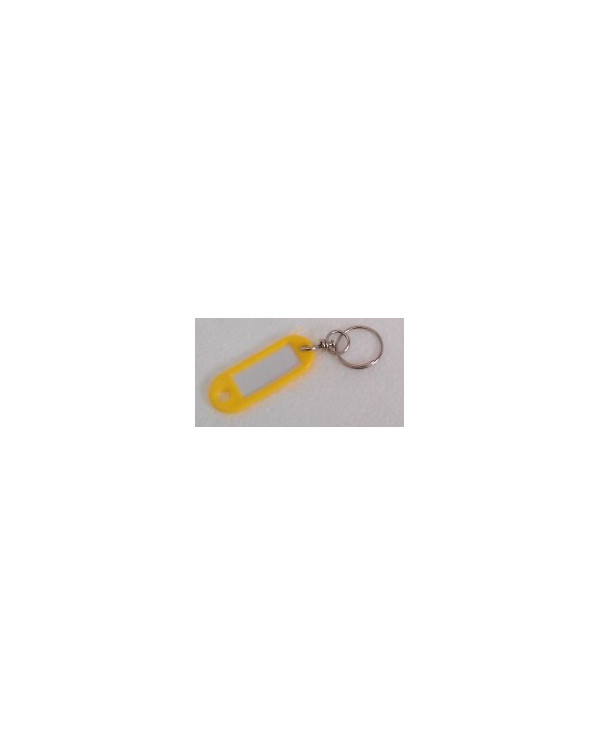 TARGHETTA CON GIVOLARE CNF 100 PZ GIALLO ART 55TN