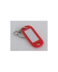 TARGHETTA CON GIVOLARE CNF 100 PZ ROSSO ART 55TN