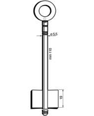 8211 CHIAVE FEMMINE PER CASSAFORTE