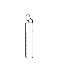 HU107T INSERTO PER RADIOCOMANDO CHIAVE AUTO