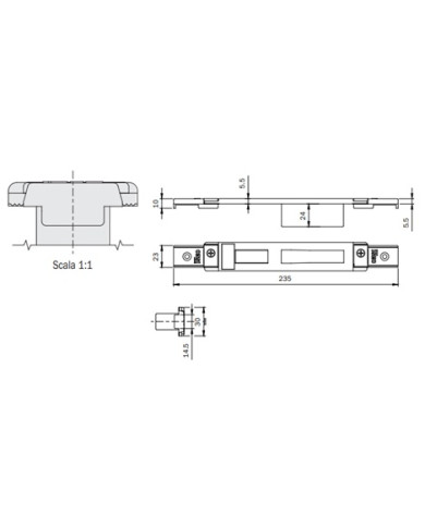 ISEO CONTROPIASTRA REGOLABILE ART 386021