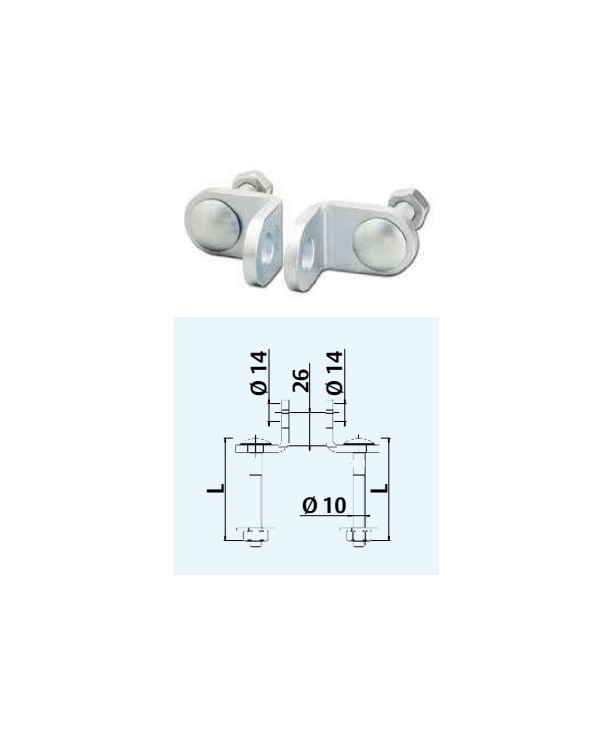 CORBIN COPPIA GRUPPO OCCHIOLO CON VITE L 80
