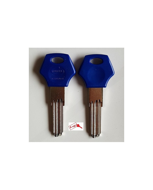 CORBIN CHIAVE ORIGINALE EUROSTAR TWO BLU (CB97)