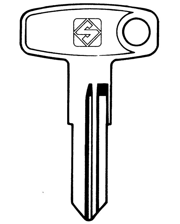 YH23 CHIAVE AUTO TESTA FERRO