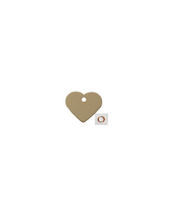 MEDAGLIA CUORE C/ANELLO OTTONE JRKT04-1