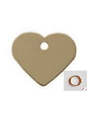 MEDAGLIA CUORE C/ANELLO OTTONE JRKT04-1