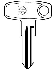 YH14 CHIAVE AUTO TESTA FERRO