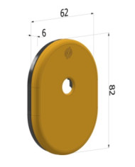 SECUREMME MOSTRINA CODOLO 62X82 BR ART 4303KF4