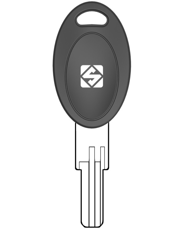 EU21P CHIAVE AUTO TESTA PLASTICA LASER