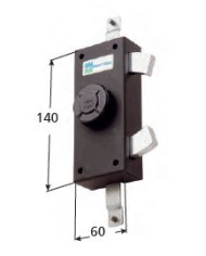 MOTTURA SERRATURA VERTICALE TRIPLICE SERIE 35