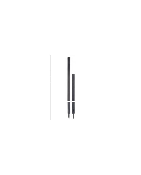 MOTTURA COPPIA ASTE TRIPLICE NERA PER SERIE 35