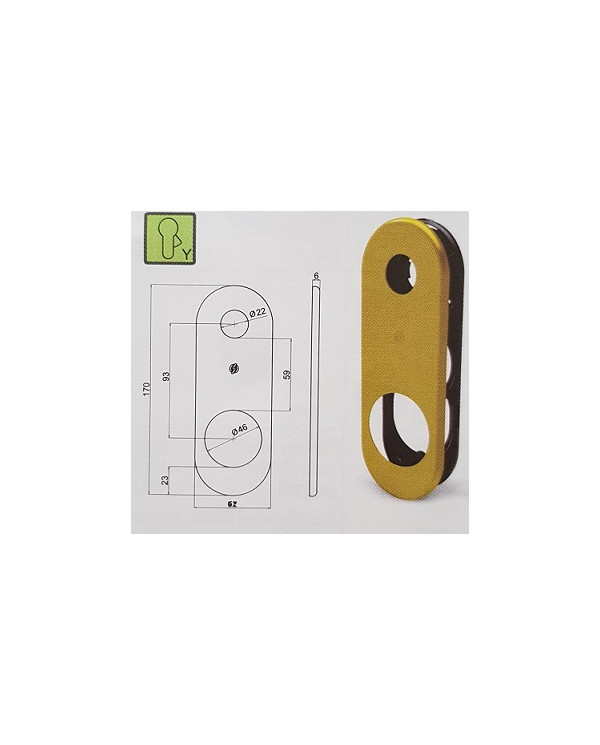 SECUREMME PLACCA 62X170 CIL BR ART 4506KF4