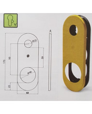SECUREMME PLACCA 62X170 CIL BR ART 4506KF4