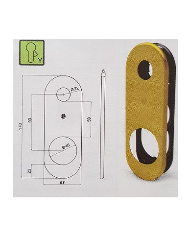 SECUREMME PLACCA 62X170 CIL CS ART 4506KCS