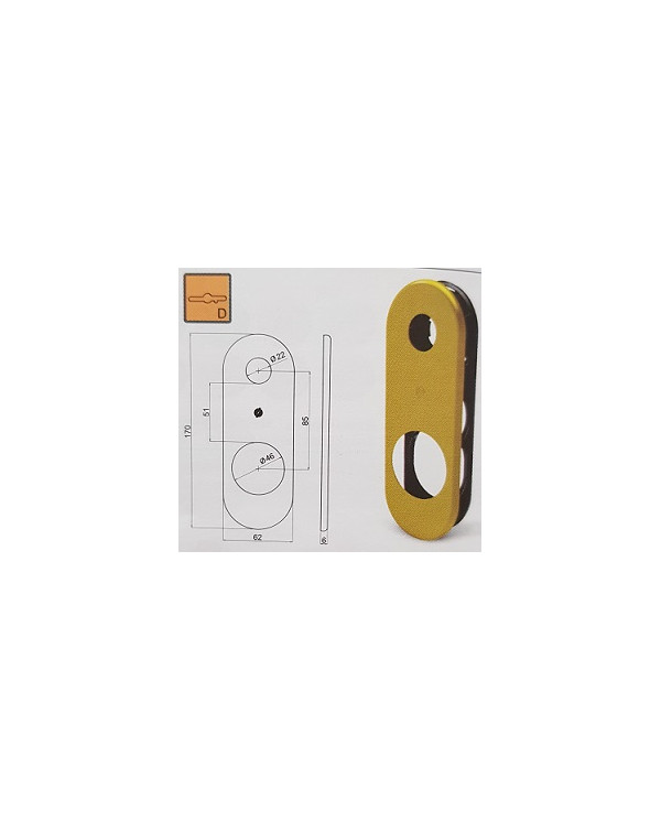 SECUREMME PLACCA 62X170 DM CS ART 4505KCS