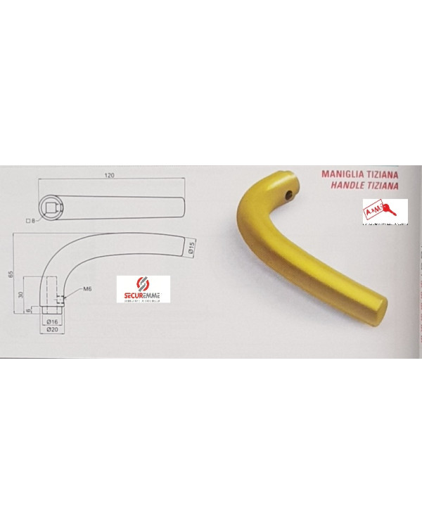 SECUREMME MEZZA MANIGLIA TIZIANA CS ART 5000XCS