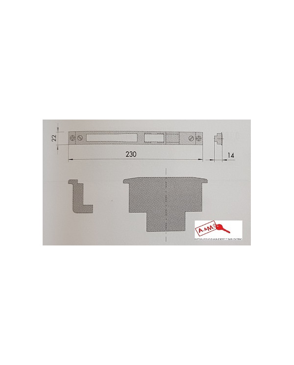 CISA CONTROPIASTRA METALLO ART 06463.05