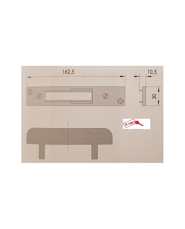 CISA CONTROPIASTRA METALLO 06465.57 - R40 CORTA