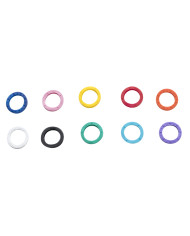 ANELLO PLASTICA 10 COLORI CNF 200 PZ
