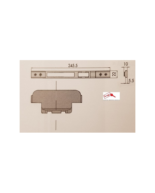 CISA CONTROPIASTRA METALLO EX ART 06463.22
