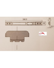 CISA CONTROPIASTRA METALLO EX ART 06463.22