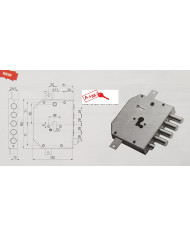 MOTTURA SERRATURA TRIPLICE DX ART 89M830D00Q